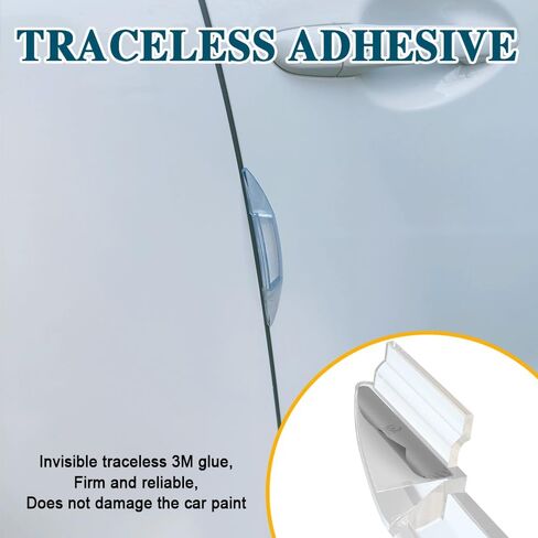 4PCS Car Door Anti-Collision Strip, Anti-Scratch Door Side Edge Protector Guard, Car Door Protector Edge Guards, Door Protection Decorative Automotive Extieror Accessories Fits for Most Car in Saudi Arabia