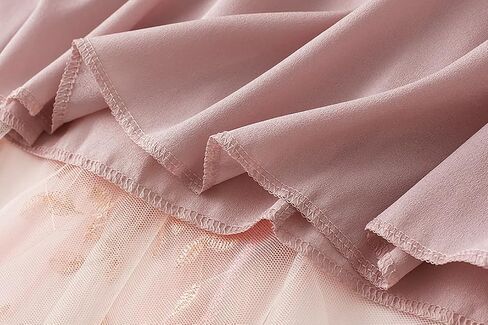 نساء ميدي تول تول تنانير الأزهار تطريز طبقة طرفية تنانير الجنية مرنة الخصر A-Line Mesh Skirt in Kuwait