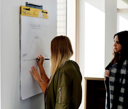 وسادة حامل لاصقة للغاية من Post-it، رائعة للمعلمين والطلاب الافتراضيين، 25 × 30 بوصة، بيضاء مع شبكة، 30 ورقة/وسادة، 4 وسادات/عبوة (560 VAD 4PK) in Kuwait