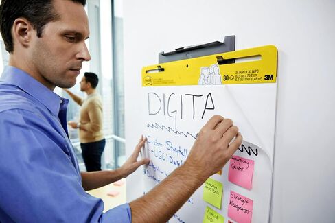 وسادة حامل لاصقة للغاية من Post-it، رائعة للمعلمين والطلاب الافتراضيين، 25 × 30 بوصة، بيضاء مع شبكة، 30 ورقة/وسادة، 4 وسادات/عبوة (560 VAD 4PK) in Kuwait
