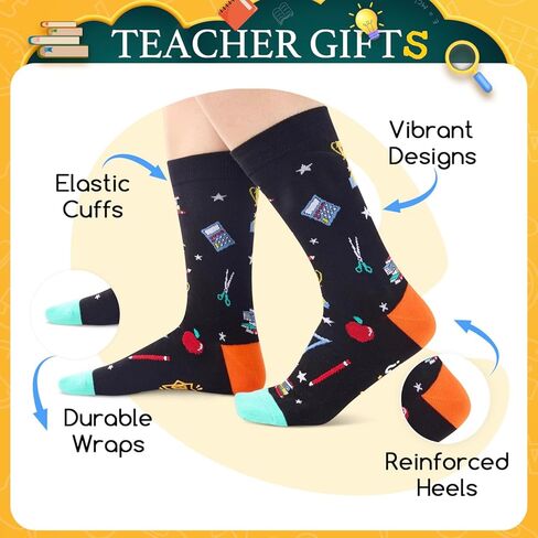 Zmart Appreciation Gifts for Teachers Women, Cool Funny Teacher Gifts Teacher Socks for Women Men in Kuwait