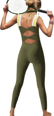 ReachMe Womens One Piece One Phinkout Plestuits Athletic Summer Outfits Yoga Leggings Romper Bodycon Gym Bodysitits in Kuwait