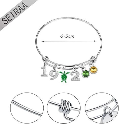 SEIRAA Chi Eta Sorority Gifts Chi Phi Nursing Sorority Jewelry 1932 Greek Sorority XHO Charms Bracelet in Kuwait