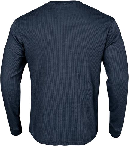 Men's Waffle Basic T-Shirt Long Sleeve Thermal Crew Neck Casual Top Underwear Lightweight Base Layer in Saudi Arabia
