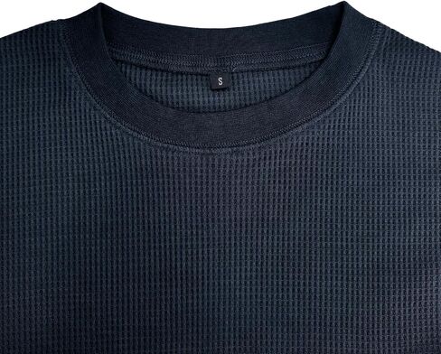 Men's Waffle Basic T-Shirt Long Sleeve Thermal Crew Neck Casual Top Underwear Lightweight Base Layer in Saudi Arabia