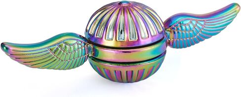 كرة معدنية صلبة فيدجيت سبينر قزحية الألوان الحسية إصبع اليد لعبة الغزل إضافة ADHD تخفيف التوتر والقلق يخفف المخفض للأطفال والكبار. in Kuwait