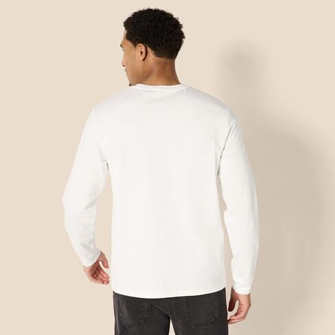 Amazon Essentials Men's Heavyweight Relaxed Fit Long Sleeve T-Shirt in Kuwait