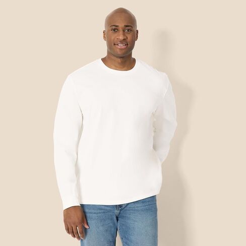 Amazon Essentials Men's Heavyweight Relaxed Fit Long Sleeve T-Shirt in Kuwait