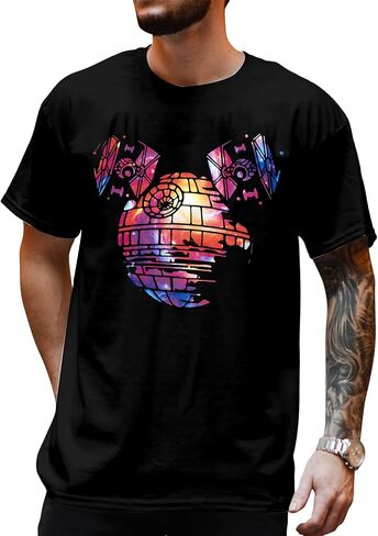Men Magic Kingdom Shirt Magic Tees Planet Science Fiction Tshirt for Man Characters Tee Top in Saudi Arabia