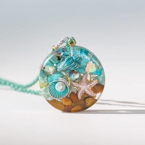 Da Piao Liang Beach Nautical Ocean Pendant Starfish Conch Necklace For Women Girls Ocean Lovers Jewelry Gifts in Kuwait