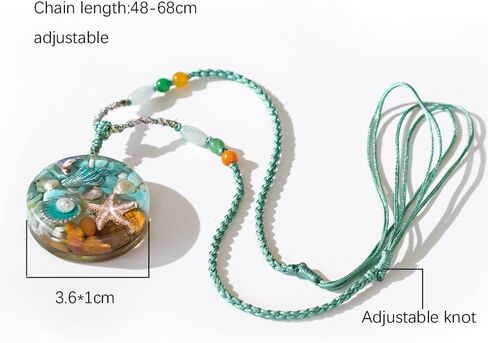 Da Piao Liang Beach Nautical Ocean Pendant Starfish Conch Necklace For Women Girls Ocean Lovers Jewelry Gifts in Kuwait