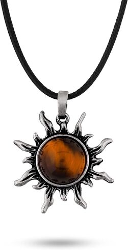 Sacina Gothic Sun Pendant Necklace, Goth Boho Necklace for Women, Christmas Jewelry Gift For Women in Saudi Arabia