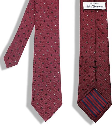 Ben Sherman Men's Silk Neck Tie- 100% Silk Woven, Traditional English Design (Additional Designs & Colors) in Saudi Arabia