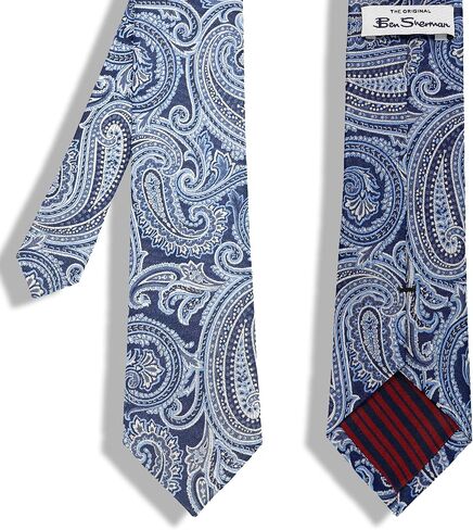 Ben Sherman Men's Silk Neck Tie- 100% Silk Woven, Traditional English Design (Additional Designs & Colors) in Saudi Arabia