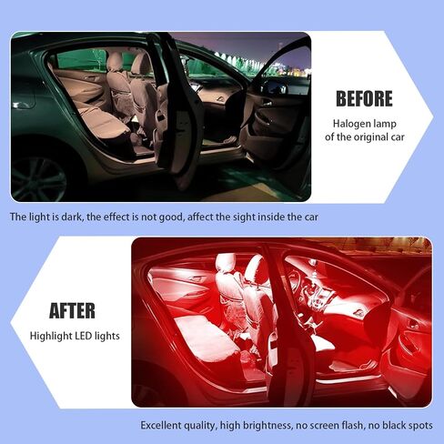 24 Pack 1156 LED LED Signal Light Kit ، T10 31mm 42mm مقاومة للماء متين متين مسيرة للضوء البديل ، التثبيت السريع ، مصابيح Festoon Universal لسيارة SUV Truck (White) in Saudi Arabia