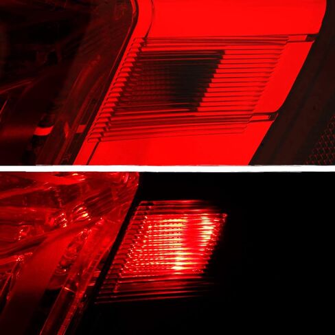 AKKON - Fits 2016 2017 2018 2019 2020 2021 Honda Civic Sedan 4-Door [US Built] Red Clear Tail Light Outer Driver Left Replacement in Saudi Arabia