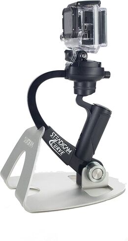 مثبت فيديو محمول باليد Steadicam Curve-BK ومقبض لكاميرات GoPro Hero 3 و4 Black & Hero 5 (أزرق) in Saudi Arabia