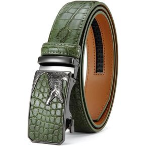 Mens Ratchet Belt Mens Dress Belt Leather 1 3/8" Casual Work Jeans Golf with Gift Box
