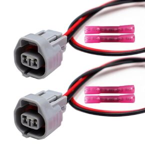 2-Pin A/C Compressor Connector Compatible with Dodge Charger 2014-2023 68160395AH Pigtail Wire Harness