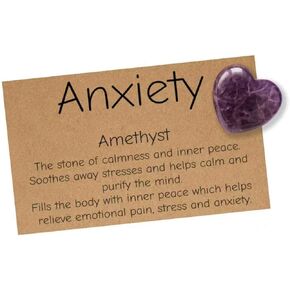 Anxiety Relief Items Stress Relief Gifts for Women Natural Amethyst Crystals and Healing Stones