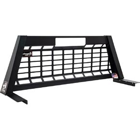GuardDogg by Buyers 851460 23" Matte Black Heavy-Duty Steel Pickup Truck Headache Rack w/Mounting Brackets, Popular with F150, RAM 1500, Silverado 2500 &3500, Sierra 2500 & 3500, Made in The USA