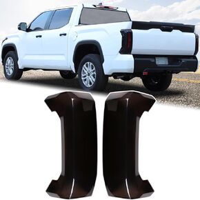 Aunginsy Tail Light Lamp Cover Compatible with Toyota Tundra 2022-2025 Rear Taillight Lamp Cover Shell Shade Smoked Black Frame Bezels Trim Cover Rear Headlight Protection Cover Exterior Accessories