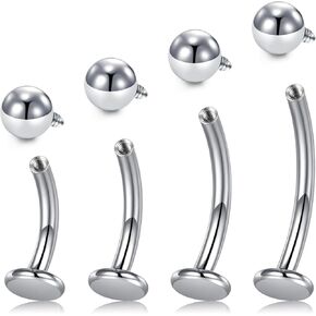 VCMART 14G BELLY BELLY RING BELLY BEYLY حلقات البطن العائمة خواتم BELLY BELLY TITANIUM