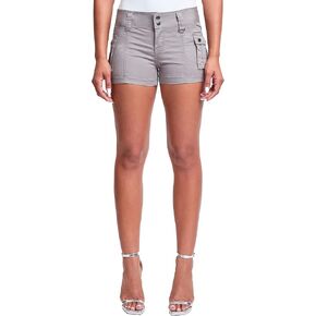 YMI Jeans Women's Low Rise Poplin Cargo Shorts