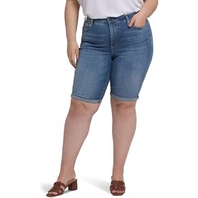 NYDJ Women's Plus Briella Denim Shorts in Barcelona Breeze