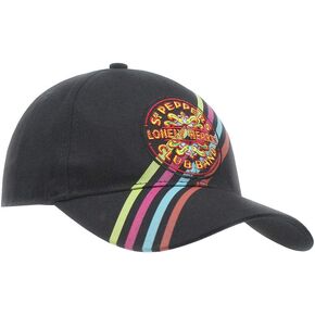 The Beatles Classic Classic Baseball Cap Drop T Logo Sgt Pepper Drum Abbey Road (Sgt. Pepper Stripes) y