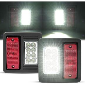 Hecasa LED Tail Light Kit متوافق مع Bobcat Skid Steer Loader S530 S550 S570 S590 S595 S630 S650 751 استبدال لعدسة 6670284