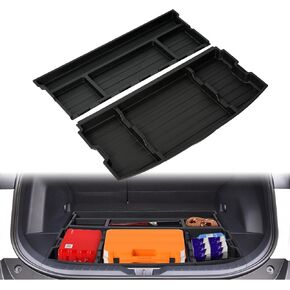 mopam Trunk Hidden Storage Box,Trunk Organizer for Toyota 2019-2024 RAV4 Accessories for SUV Insert Cargo Rear Hatch Organizer Trunk Organizer Insert Cargo Organizer for SUV not Fit for RAV4 Prime