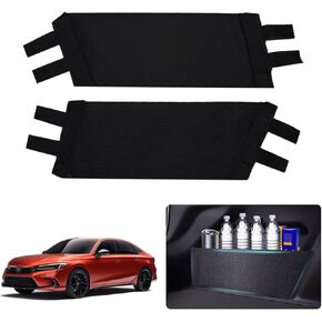 Rear Trunk Organizer Side Divider Sticker fit for 2022-2024 Honda Civic 11th Gen Hatchback Trunk Side Storage Baffle Partition Board for Honda Civic Accessories 2PCS