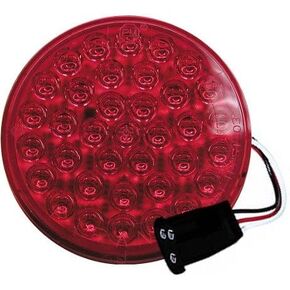 4 "S/T/T Piranha LED Red W/Adapter Plug 36-Diode M417R-P