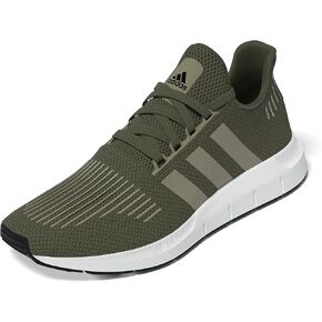 adidas Men's Swift Run 1.0 Sneaker, Olive Strata/Blanch Cargo/White, 11