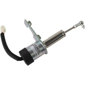 SINOCMP 4911834 12V Diesel Engine Stop Solenoid Fuel Shutoff Valve for Cummins Engine Excavator Parts