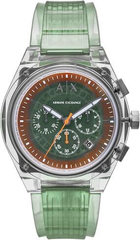 Armani Exchange A|X Chronograph Watch for Men; Men's Watch with Leather, Stainless Steel or Silicone Band in Saudi Arabia