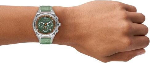 Armani Exchange A|X Chronograph Watch for Men; Men's Watch with Leather, Stainless Steel or Silicone Band in Saudi Arabia
