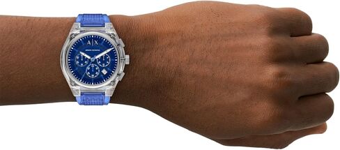 Armani Exchange A | X Chronograph Watch for Men ؛ ساعة الرجال مع الجلد أو الفولاذ المقاوم للصدأ أو شريط السيليكون in Saudi Arabia
