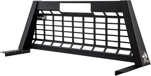 GuardDogg by Buyers 851460 23" Matte Black Heavy-Duty Steel Pickup Truck Headache Rack w/Mounting Brackets, Popular with F150, RAM 1500, Silverado 2500 &3500, Sierra 2500 & 3500, Made in The USA in Saudi Arabia