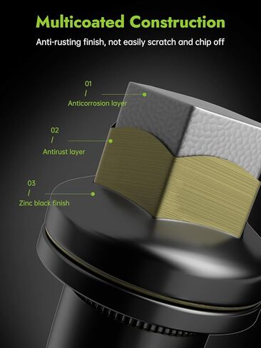 Autoptim M14x1.5 HELL LUG NUTS - استبدال لاند ROVER LR3 LR4 Range Rover Sport Discovery - End End Oem Factory 13/16 "Hex 1.81" Length 20pcs Chrome Lug Nut in Kuwait