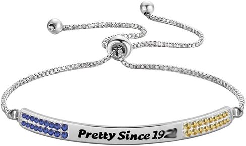 CHOORO Pretty Since 1922 Zircon Bracelet Greek Sorority Gift for Soror Sister in Saudi Arabia