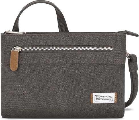 Travelon Anti-theft Heritage Cross Body Bag Cross Body Bag, Sage, 10.5 x 7 x 2 in Saudi Arabia