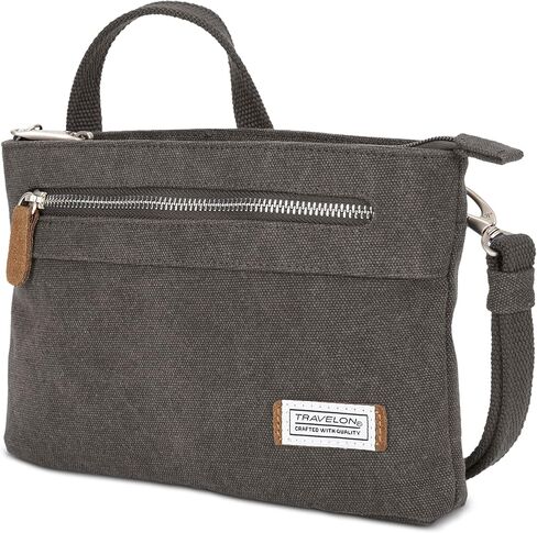 Travelon Anti-theft Heritage Cross Body Bag Cross Body Bag, Sage, 10.5 x 7 x 2 in Saudi Arabia