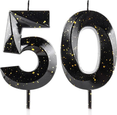 رقم 40 شموع 40 عيد ميلاد شموع 3D أسود الذهب عيد ميلاد سعيد شمعة الشمع قسط 3D تصميم الماس الكعكة توببر ديكورات لعيد ميلاد حفل زفاف الاحتفال لوازم الاحتفال in Kuwait