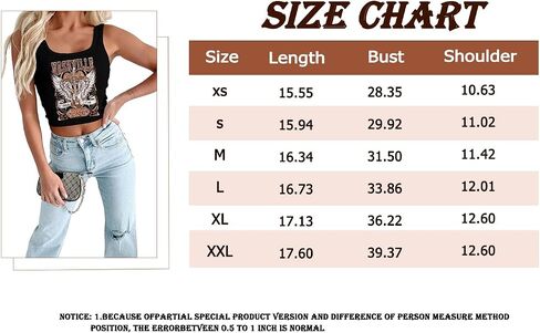 Cowgirl Cropped Tank Tops Summer Country Concert Outfits for Women Western Cowboy Vintage Graphic Crop Top in Saudi Arabia