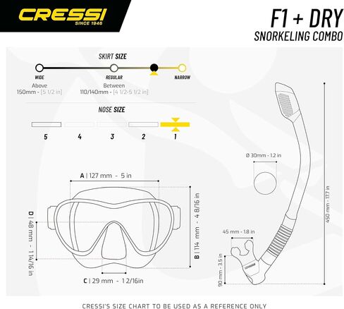 Cressi Italian Boutique Collection - Tempered Glass Lens Frameless Scuba Snorkeling Dive Mask, Blue in Saudi Arabia