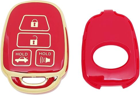 360 Degree Soft TPU Protector Key Fob Cover Case Compatible with Toyota Corolla 2014 2015 2016 2017 2018 2019 Camry 2014-2017 Tacoma 2016-2018 Keyless Entry Remote Control Key Fob (Black) in Saudi Arabia