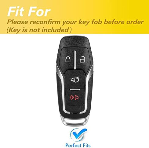 Remote for Ford Key Fob Cover Protective Gloves Fits for Ford Explorer 2016-2017 Edge Fusion Titanium Mustang (4-Button-Pink) in Saudi Arabia
