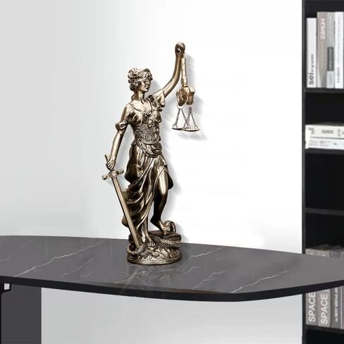 Lady of Justice Statue - Blind Goddess of Justice, Greek Roman Angel, 12 Inch, Office Decor in Saudi Arabia
